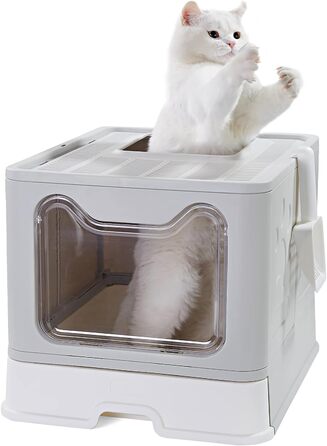 Складаний котячий лоток Pawsayes з кришкою та лопаткою