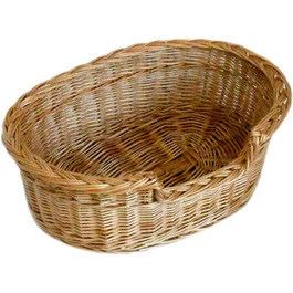 Лежак MyBer для котів і собак з лози, 68×50×20 см – кошик-софа для домашніх тварин