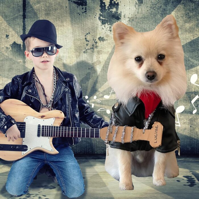 Шкіряна куртка Cool Dog, костюм на Хеллоуїн (розмір M)