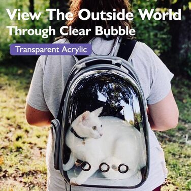 Рюкзак Pawaboo Cat, сумка Bubble Tote чорна