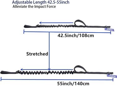 Повідець для собак JiePai Tactical Bungee з 2 ручками