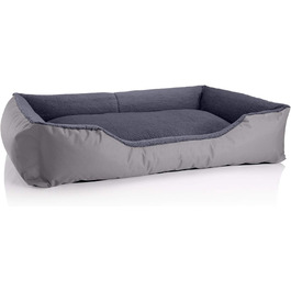 Ліжко для собаки BedDog Teddy XL, Cordura & Velour, сірий