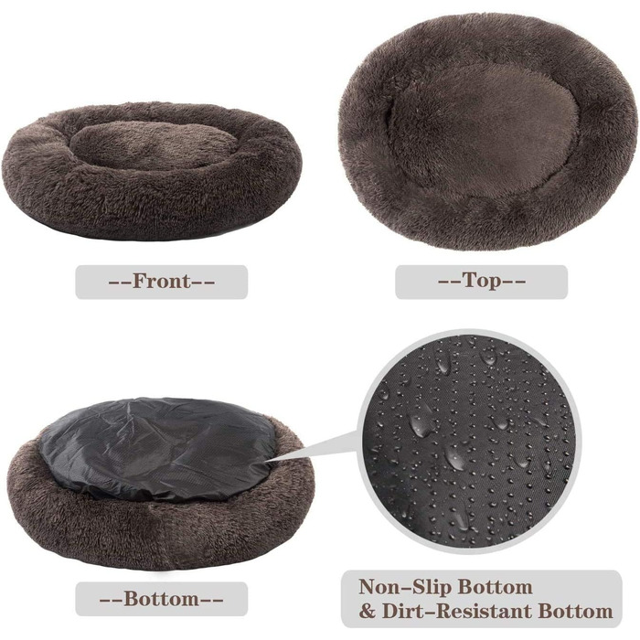 Ліжко для собаки Mirkoo Calming Donut Cuddler, велике