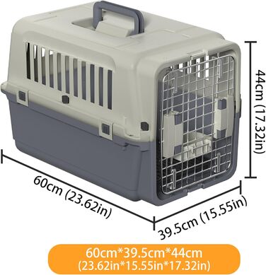 Коробка для транспортування кішок FIVMEN 49,5x33,5x36 см з вікнами
