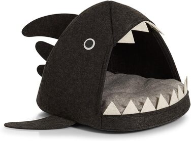 Кошик для кішок 'Shark', повсть, антрацит, 14374