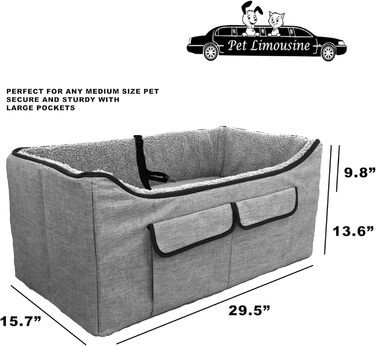 Автокрісло HandinHandHandCreations Pet Booster для великих домашніх тварин