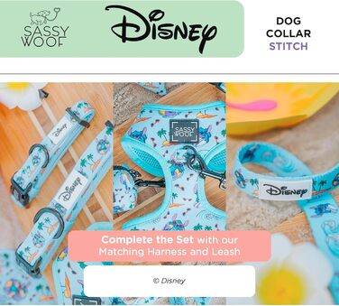 Шлейка для собак Sassy Woof Disney Stitch S, дихаюча