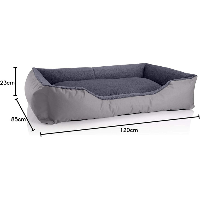 Ліжко для собаки BedDog Teddy XL, Cordura & Velour, сірий