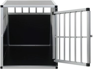 vidaXL Транспортна клітка для собак, одностворчата, 65x91x69,5 см, металева, перевезення та подорожі