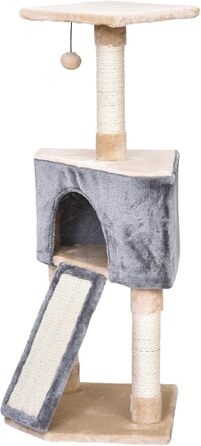 Кігтеточка PawHut Cat з іграшкою, печерою та сизалем