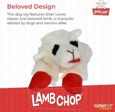 Багатофункціональна ліцензована іграшка для собак Lamb Chop Jumbo
