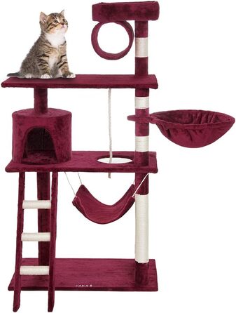 Кігтеточка BAKAJI Cat, 142x74.5x40 см (червона)