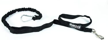 Повідок з амортизатором Neewa Tug Line, 1.5 м, чорний