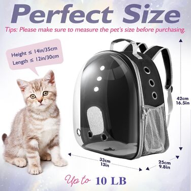 Рюкзак Pawaboo Cat, сумка Bubble Tote чорна