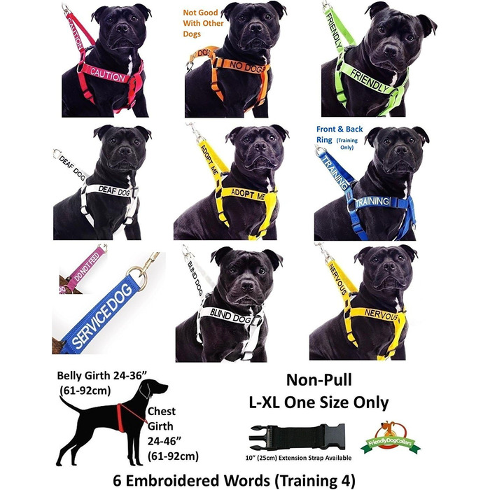 Шлея для собак 'KEINE HUNDE' L-XL, помаранчева, анти-тяга, попереджувальна, не для спілкування з іншими собаками