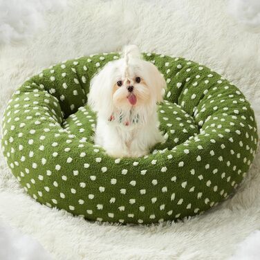 Ліжко для собак BFPETHOME Donut, кругле, нековзке, зелене