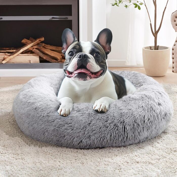 Ліжко для домашніх тварин JOLLYVOGUE Soothing Donut, можна прати, 50см