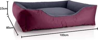 Ліжко для собаки BedDog Teddy XL, Cordura/Microfibre, сірий