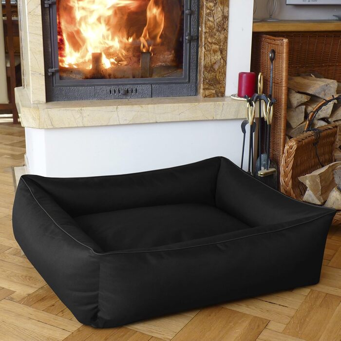 Ліжко для собак BedDog MAX, знімний чохол, XXL, чорний
