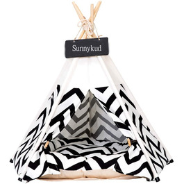 Намет для домашніх тварин Sunnykud Teepee з подушкою (M 50x50x60см)