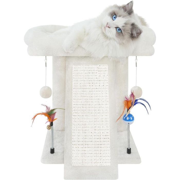 Вежа для котів Cat Tree Tower, з іграшкою (бежевий)