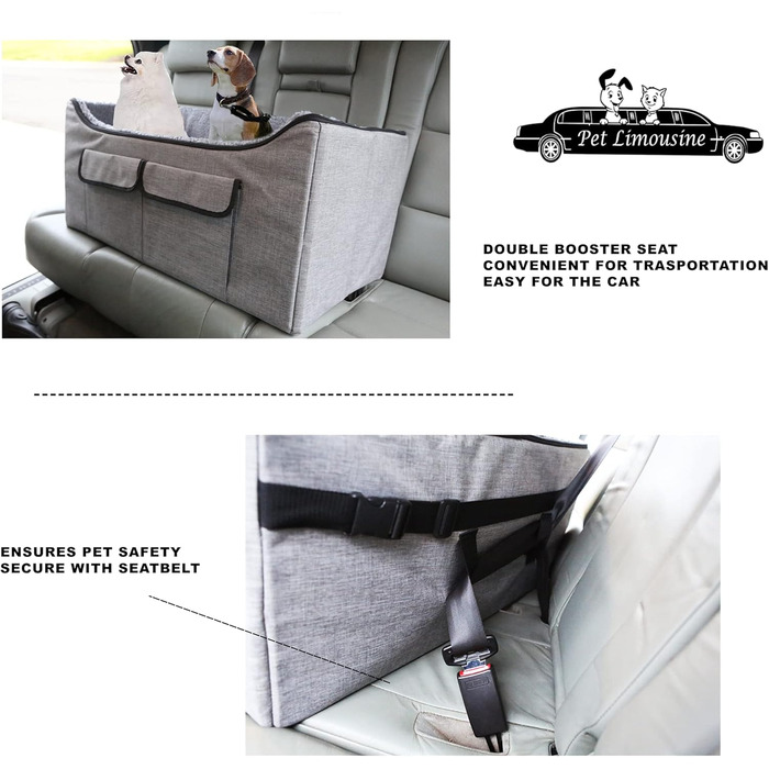 Автокрісло HandinHandHandCreations Pet Booster для великих домашніх тварин