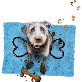 Іграшка для собак Soggy Doggy у вигляді кістки, велика, синьо-коричнева