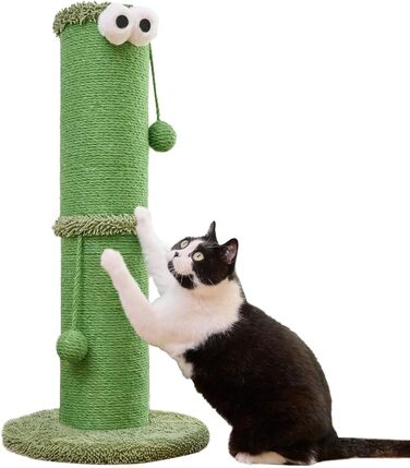 Кігтеточка Nekosan, 86 см, сізальп-стовпчик, іграшка, зелений