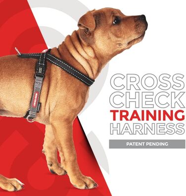 Шлейка для собак EzyDog Crosscheck проти витягування (M, чорна)