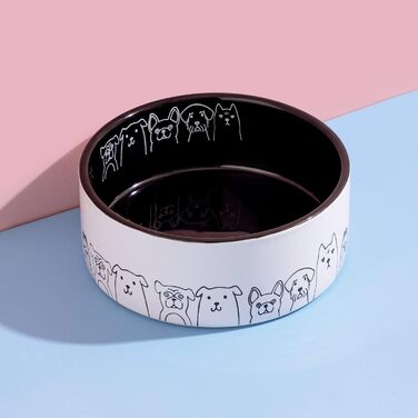 Керамічна миска для собак Fun Elements, нековзка, 200 мл