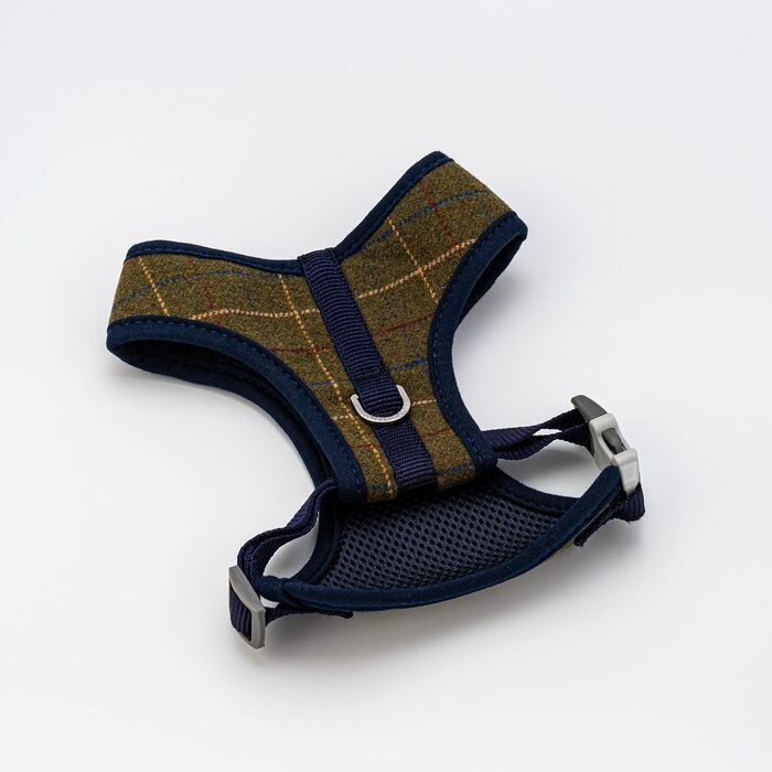 Шлейка для собак H&H Tweed, ялинка, L (темно-зелена)