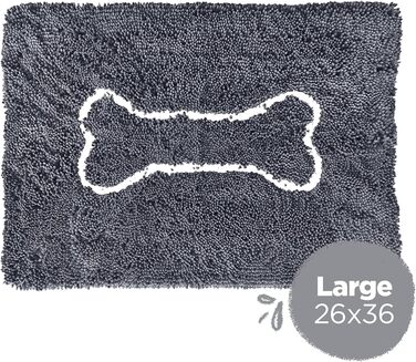 Килимок для входу Soggy Doggy L, 66x91 см, сірий