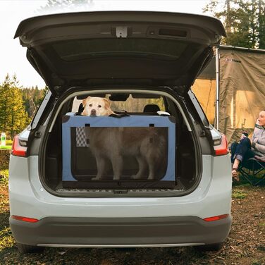 Складна клітка для собак Petsfit, Автомобіль і Дім, Синя (L)