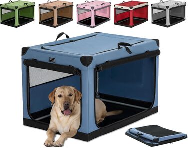 Складна клітка для собак Petsfit, Автомобіль і Дім, Синя (L)