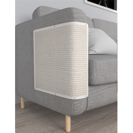 Килимок для кішок GIBZ Sisal, 8050см, білий