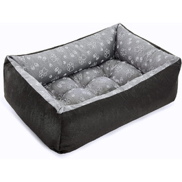 Ліжко для собак SuperCushion24 XL - можна прати, чорний/сірий