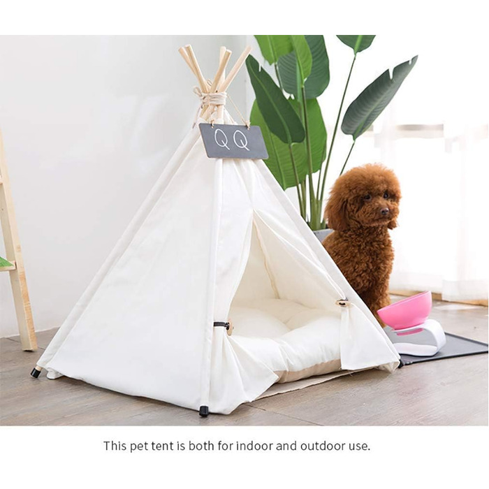 Намет для домашніх тварин Sunnykud Teepee з подушкою (M 50x50x60см)