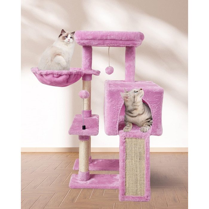 Вежа Cat Tree Tower рожевий з Cat Tree & Bed, 10