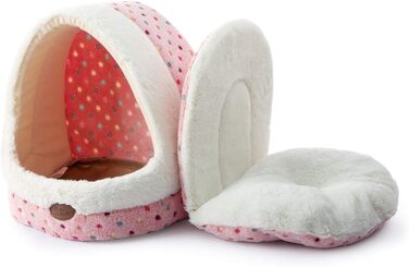 Ліжко для собаки Tofern Dog Cave з точковим візерунком, який можна прати