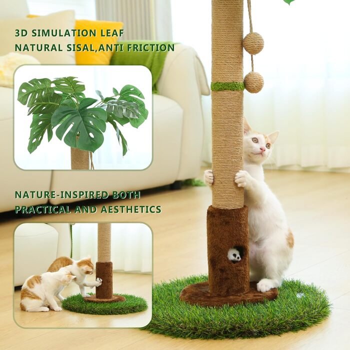 Кігтеточка для кішок Woochpet - 35 Пальма з сизалю