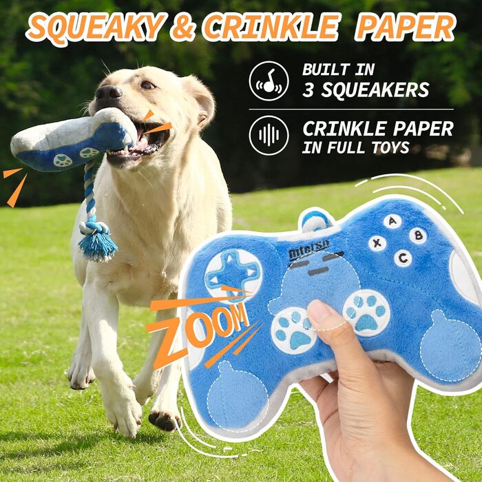 Іграшка MTERSN Squeaky Dog синій ігровий контролер