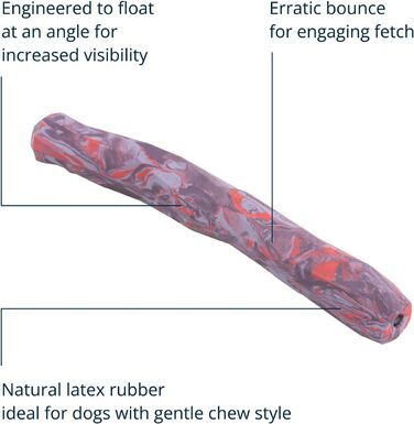 Ruffwear Gnawt-a-Stick міцна іграшка для собак, лілова орхідея