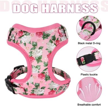 Набір нашийників для собак Beirui з квіткою, S, Pink