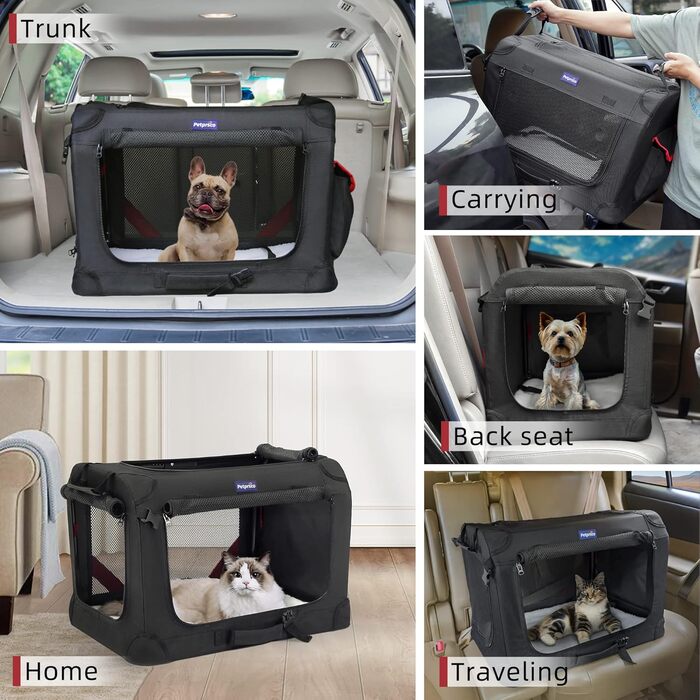 Сумка-переноска для кішок Petprsco для 2 котів, в т.ч. Аксесуари