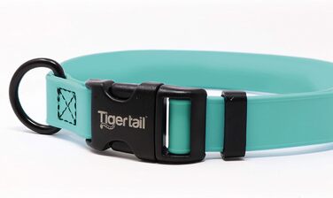 Водонепроникний нашийник для собак Tiger Tail Urban Nomad, не вбирає запахи, зносостійкий, матовий, легкий, високоякісний нейлон із покриттям, для великих, середніх та малих собак, синьо-зелений, розмір XS