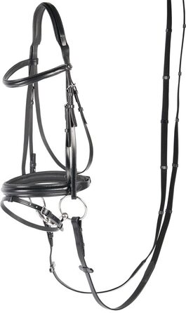 Голова упряж для поні Harry's Horse Luxe, комбінована, чорна, розмір Shetland