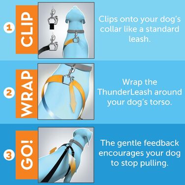 Повідок-антишарп Thunder Leash для великих собак