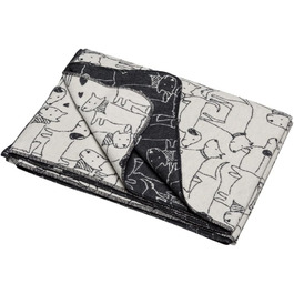 Ковдра для собак Jewel Dogs 140x200см Raw/Антрацит