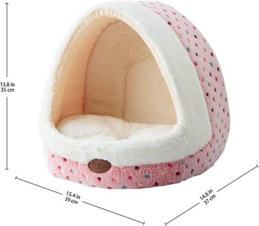 Ліжко для собаки Tofern Dog Cave з точковим візерунком, який можна прати