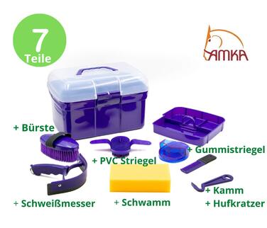 Дитячий набір для чищення Putzbox, 7 предметів, ліловий колір